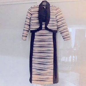 R&M size 10 petite sleeveless dress with Bolero Jacket.